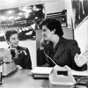 1978 - con Anna Rita Merli Tarchi alla RAI durante la trasmissione "Uguali e Distinte"