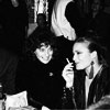 1986 - New York, con Sabina Rivetti al Tunnel per l'inaugurazione della mostra "Il Corso del coltello" di Claes Oldenburg, Coosje Van Bruggen, Frank Gehry al Guggenheim